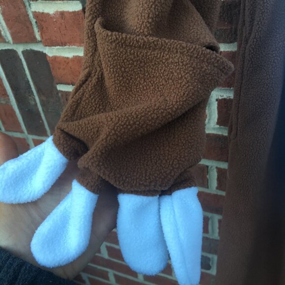 Sloth One Piece Plush Pajama Jumpsuit Adult Small - Picture 5 of 8